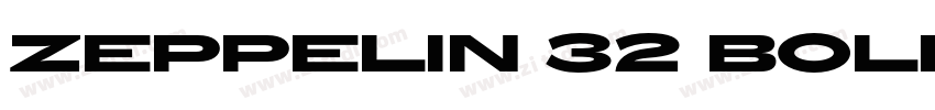 Zeppelin 32 Bold字体转换